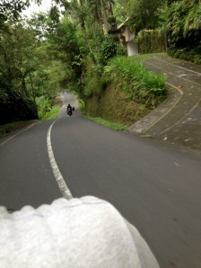 I asked someone to take me to downtown Ubud with his motorbike
